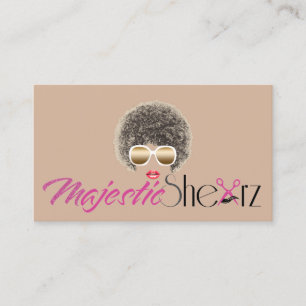Carte De Visite Salon de coiffure fait sur commande de logo de
