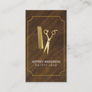 Carte De Visite Salon de coiffure   Golden