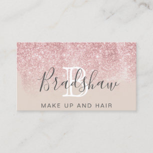 Carte De Visite Salon de coiffure rose Parties scintillant