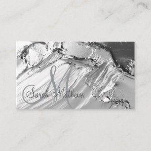 Carte De Visite Salon de coiffure Rose tendance Gold Paint Maquill