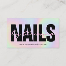 Salon de ongle holographique | Nail Tech | Stylist
