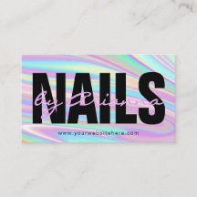 Salon de ongle holographique | Nail Tech | Stylist