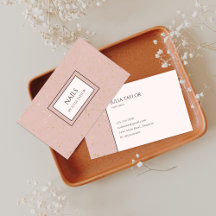 Salon de ongles rose simple Pastel Manicuriste