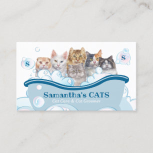 Carte De Visite Salon de Spa pour Animaux de Compagnie Baignoire p