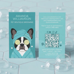 Carte De Visite Salon de toilettage pour chats gâtés Spa pour anim