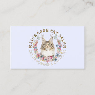 Carte De Visite Salon de toilettage pour chats Maine Coon lilas Sp
