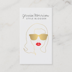 Carte De Visite Salon des cheveux, Blogger de style, Beauté Girl G