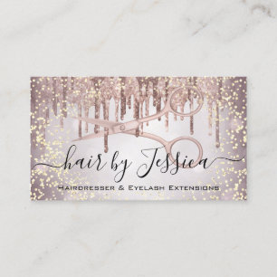 Carte De Visite Salon des cheveux Styliste Coiffeur ciseaux Vip fu