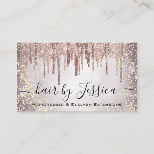 Carte De Visite Salon des cheveux Styliste Coiffeur Nails Maquilla