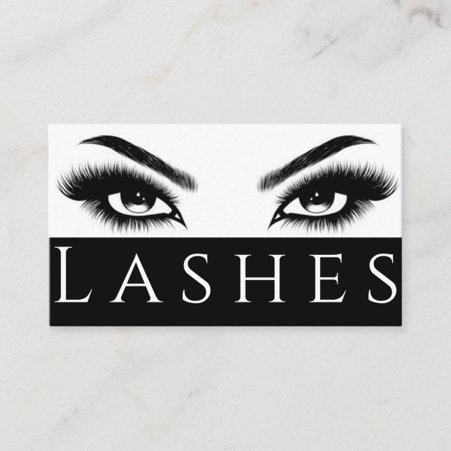 Carte De Visite Salon des extensions Lash Brows & Lashes (Devant)