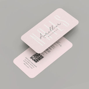 Carte De Visite Salon des ongles de l'artiste moderne Monogramme r