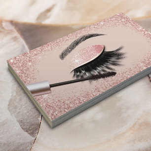 Carte De Visite Salon d'extension Eyelash Parties scintillant or R