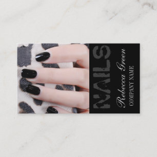 Carte De Visite salon élégant de manucure à ongles