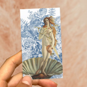 Carte De Visite Salon floral vintage de ciseaux de déesse de