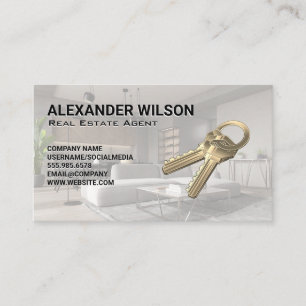 Carte De Visite Salon Intérieur Moderne   Touches