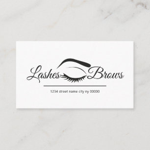 Carte De Visite Salon Lashes & Brows
