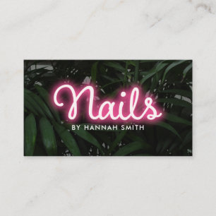 Carte De Visite Salon moderne Neon Nail
