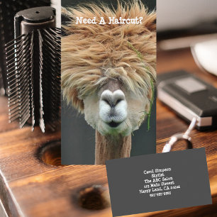 Carte De Visite Salon Personnalisé Funny Llama