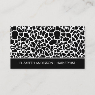 Carte De Visite Salon Poster de animal Chic Rose Giraffe