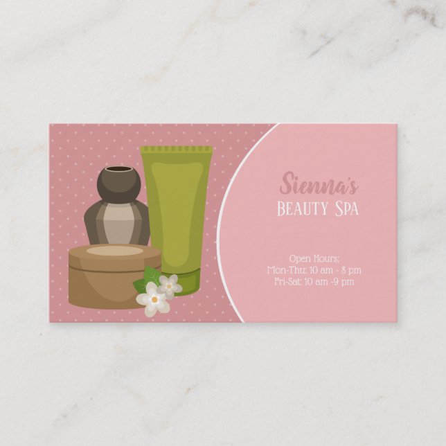 Carte De Visite Salon Spa de beauté (Devant)