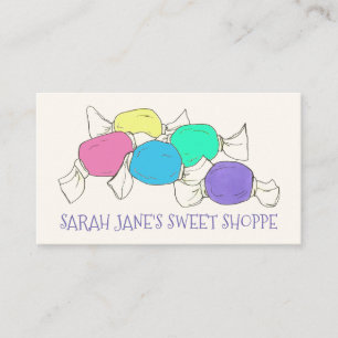 Carte De Visite Saltwater Taffy Candy Boardwalk Sweets