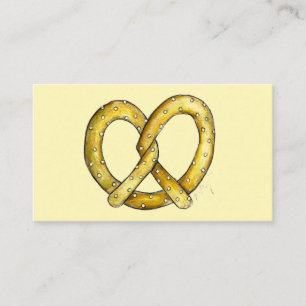 Carte De Visite Salty Soft Pretzel NYC Foodie Écrivain de nourritu
