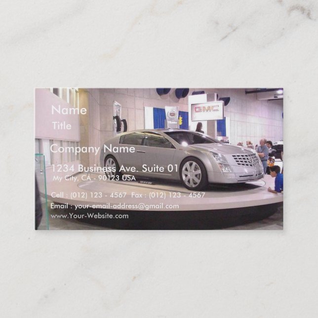 Carte De Visite San Diego Autoshow (Devant)