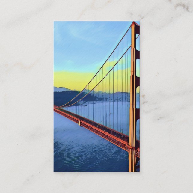 Carte De Visite San Francisco - GOLDEN GATE - Bridge (Devant)
