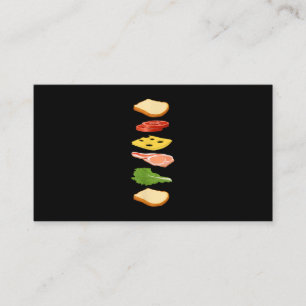 Carte De Visite Sandwich Au Fromage De Pain Et Aliment Fooo De Jam