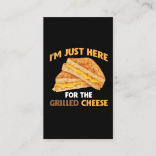 Carte De Visite Sandwich Au Fromage Grillé Au Fromage Au Poivre A