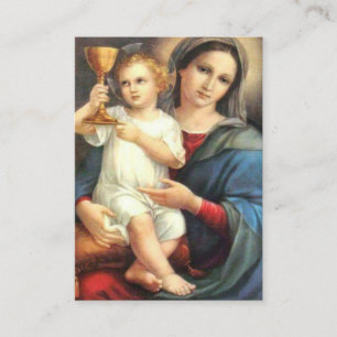 Carte De Visite Sang précieux de consécration de prière de Jés