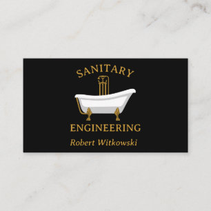 Carte de visite sanitaire d'ingénierie et de plomb