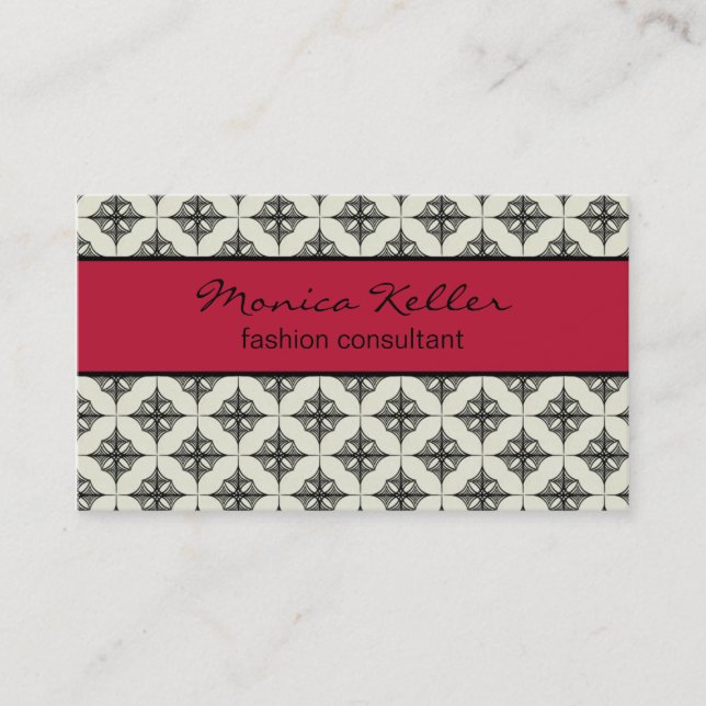 Carte de visite sans effort, Magenta (Devant)