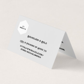 Carte De Visite Sans frontières et en gras