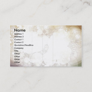 Carte De Visite Sans titre, Nom, Adresse 1, Adresse 2, Contact 1..