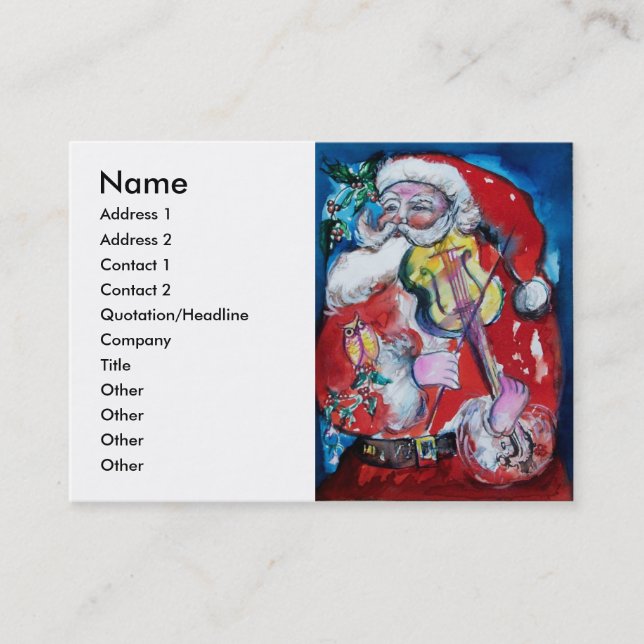CARTE DE VISITE SANTA CLAUS (Devant)