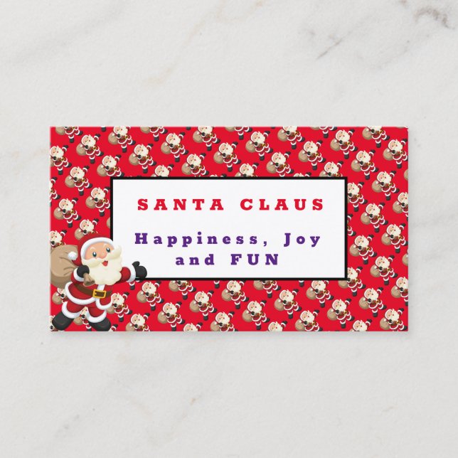 Carte De Visite Santa Claus (Devant)
