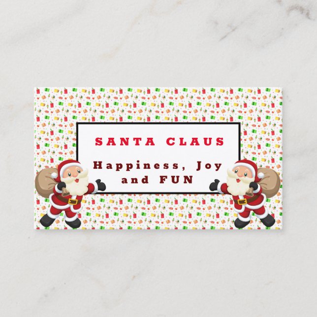 Carte De Visite Santa Claus (Devant)