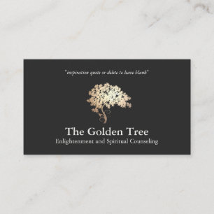 Carte De Visite Santé naturelle et alternative & Wellness Tree