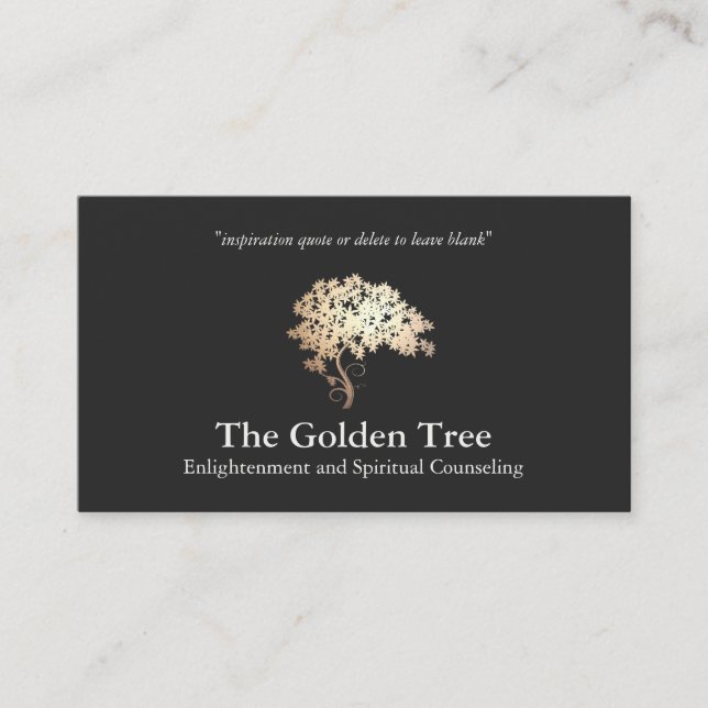 Carte De Visite Santé naturelle et alternative & Wellness Tree (Devant)