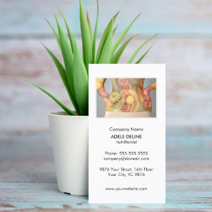 Carte De Visite Santé propre unique de régime de nutritionniste 