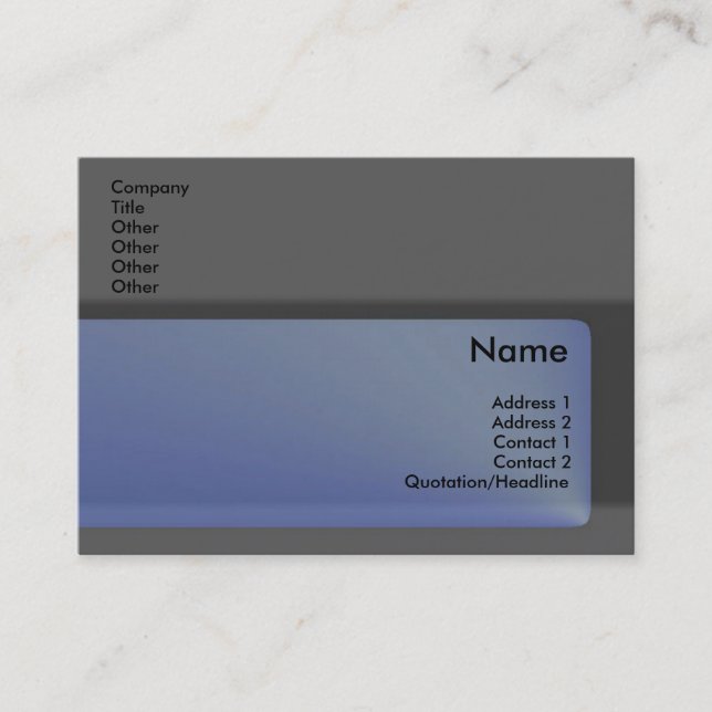 Carte de visite Sapphire (Devant)