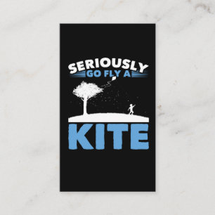 Carte De Visite Sarcastic Kite Flying Joke Sarcasm Humour