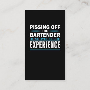 Carte De Visite Sarcastique Bartender Alcool Mixer Barkeeper plais