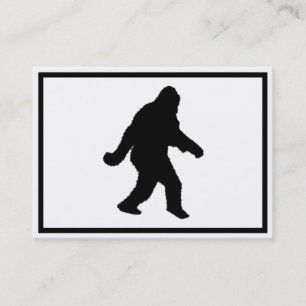 Carte De Visite Sasquatch Squatchin' Silhouette