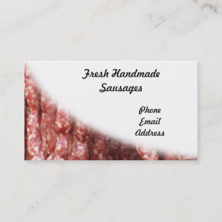 Carte De Visite Saucisses naturelles fraîches