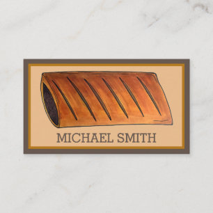 Carte De Visite Saucisson Roll British Food Savoureux Pâtisserie C