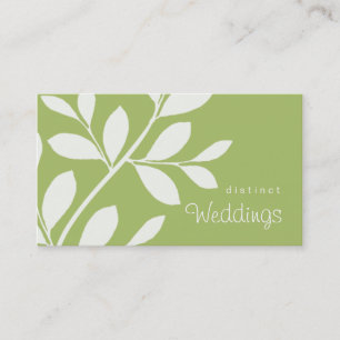 Carte De Visite Sauge de wedding planner de branche d'arbre de