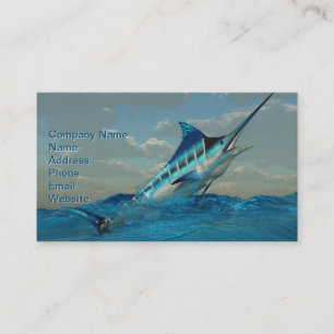 Carte De Visite Saute Blue Marlin