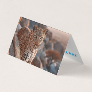 Carte de visite sauvage entièrement personnalisabl